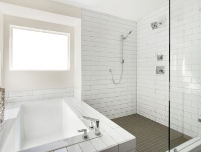 Walk-in Shower with Skylight
